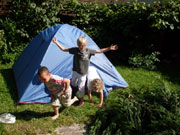 Onze tent is goedgekeurd voor de vakantie